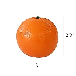 HAKSEN 12 PCS Artificial Simulation Oranges Fake