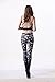 QZUnique Women's Skull Print Footless Cool Sexy Leggings Yoga Pants X-Small Small Grinning Skull