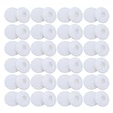 Sunmns 48 Pack Mini Small Earphone Headphone Foam Earpad Ear Pad Sponge Cover, White
