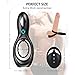 UTIMI Cock Ring Vibrators,Vibrating Silicone Penis Ring Double Loop with Testicle Ring Clitoris Stimulator,9 Vibration Modes Wireless Remote Control for Couple or Solo Play