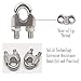 M8 Wire Rope Clamp 304 Stainless Steel 5/16