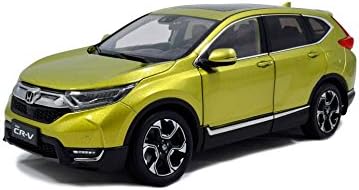 Honda CR-V 2017 1:18 Scale Pearl Yellow Diecast Model Car Opened Doors By PaudiModel
