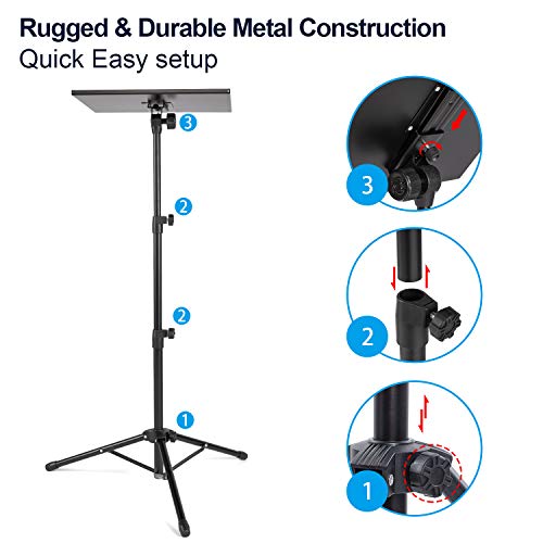 AkTop Pro Laptop Projector Tripod Stand, Universal Laptop Floor Stand