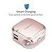 Car and Wall Charger, Elepower 2 in 1 Travel Wall Charger Universal Dual USB Car Plug for iPhone X 8 7 6s Plus, Samsung Galaxy S9 S8 Plus Note 8 5, HTC, Nexus, Nokia and More-Rose Gold