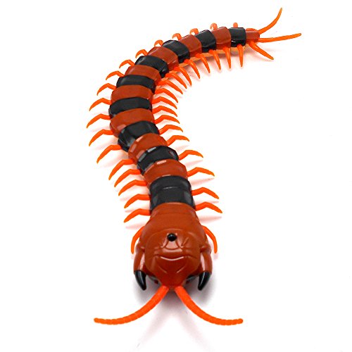 Tipmant High Simulation Cute Large Size RC Centipede Scolopendra Infrared Remote Control Vehicle Car Electric Toy Rechargeable Battery Included