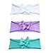 Elesa Miracle Hair Accessories Sweet Baby Girl's Gift Box with Chiffon Lace Hair Bow Flower Headband (6pc Pure Color Headband)