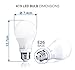 Hyperikon A19 Dimmable LED Light Bulb, 9W (60W Equivalent), ENERGY STAR Qualified, 2700K (Warm White), CRI90+, 800 Lumens, Medium Screw Base (E26), UL-Listed, Standard Light Bulb (4 Pack)