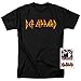 Def Leppard Logo Officially Licensed T-Shirt & Stickers (X-Large) Black