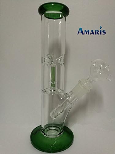 Amaris Real Photo 25cm Tall 18.8mm Joint Size Mini Ghost Pipe Green