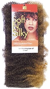 Soft N Silky Afro Kinky Bulk 24 in Colour 2 (Darkest Brown) by Soft N Silky