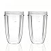 QueenTrade 2pcs 24OZ Replacement Tall Cup For Nutri bullet 600w 900w Blender Mixer Replacement Parts