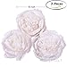 Letjolt Giant Paper Flower Decorations for Wall White Crepe Paper Flower for Wedding Bouquets Thanksgiving Flowers Decorations Baby Shower Nursery Flower Wall Decor( Set 3)