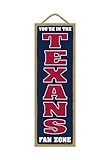 Houston Texans Official NFL 9 inch x 10 inch Fan Zone Wood Sign