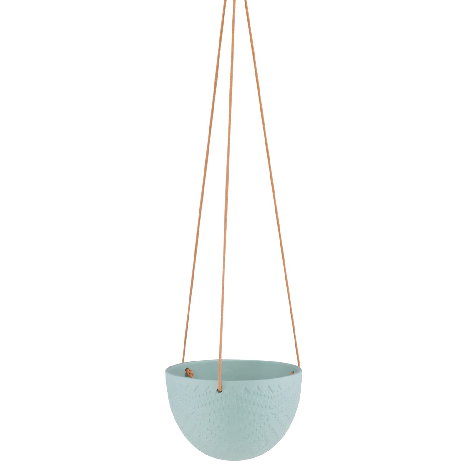 AmeliaHome Lokai Ceramic Flower Pot Hanging Decoration Peppermint Green