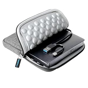 ROOFULL 外付けCD DVDドライブ USB 3.0 & USB-C キャリーケース付き ポータブル USB