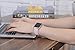 JSGJMY Compatible with Apple Watch Band Women Genuine Leather Replacement Strap for Iwatch Series 5 4 3 2 1 Sport Edition (Soft Pink/Rose Gold Aluminum, 42mm 44mm M/L)