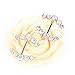 BODYA Nipple Ring Bars Double CZ Crystal Curved Arrow Body Piercing Jewelry Nipplerigns Pair 14G Rose Gold Tone