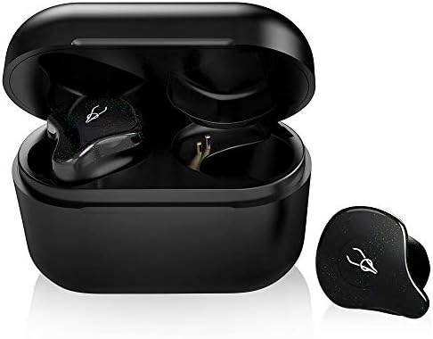 TWS True Wireless Earbuds Bluetooth Earphones Hi-Fi Stereo Headphone with 750mAh Charging Case Provide 24 Hour Playtime for Android iOS (Black)