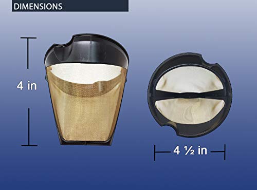 image for GOLDTONE Permanent #4 Cone Style Coffee Filter Replacement for BRAUN U