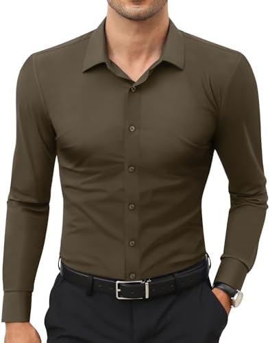 j ferrar super slim dress shirt J. Ferrar 360 Stretch Slim Performance Men's Slim Fit Stretch Fabric Long Sleeve Dress Shirt, 16-16.5 32-33, White | Gotta Have It Price