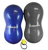 Bintiva Anti-Burst Peanut Ball, Including a Free Foot Pump, for Labor, Physical Therapy, Fitness, and Exercise