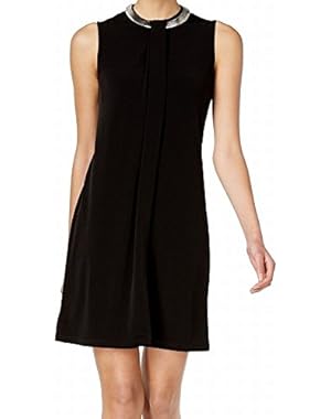 Womens Necklace-Collar Sheath Dress