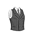 Butterick Patterns B6339 Single or Double-Breasted Vests, XM (Small-Medium-Large)