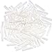 Jetec 100 Pieces Dishwasher Rack Tip Tine Cover Caps Prong Rack Caps Just Push on to Repair, 1/ 8 Inch/ 3 mm in Inner Diameter (White)