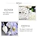 Catery Flower Bridal Hair Vine Silver Crystal Pearl Bride Wedding Headpieces Leaf Hair Accessories for Women and Girls