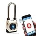 eGeeTouch Outdoor Smart Padlock 4th Gen, Weatherproof, Rugged Design for Commercial use, Bluetooth c/w NFC Fob (Long Shackle)