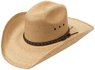 Larry Mahan 30X Lawton Gold Straw Cowboy Hat Size 6 7/8
