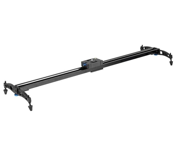 Ayex Videoschiene mit Kugellager, Slider für DSLR und Camcorder Kamerafahrt 80cm
