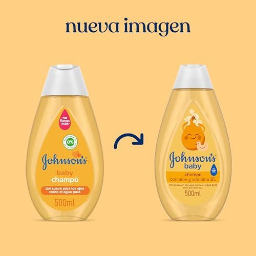 Johnson's baby classic shampoo, cabelos macios, com brilho e hidratados - 500 ml