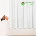 Clean Healthy Living Heavy Duty PEVA White Shower Curtain Liner with Magnets & Suction Cups - 70 X 72 in. Long