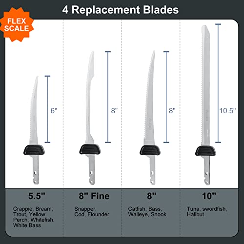 VLOXO Cordless Electric Fillet Knife, Rechargeable Fish Fillet Knife
