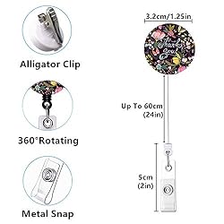 Retractable ID Badge Holder Nurse Badge Reels with