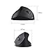 Autley Wireless Vertical Mouse 2.4G Optical Wireless Ergonomic Mouse with Adjustable DPI 1000 / 1200 / 1600, Rechargeable Li-Battery, Black