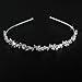 ULTNICE Wedding Women's Crystal Bridal Flower and Leaves Crown Headband Tiara Headdress