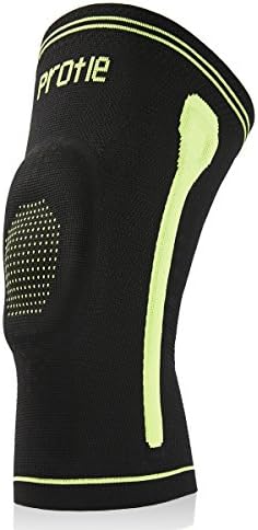 Protle Knee Compression Brace Sleeve Support with Silicone Gel Pads for Gym Workout, Jogging, Crossfit, Joint Pain Relief, Knee Injury, Arthritis, Tendonitis, MCL Tear, Sports