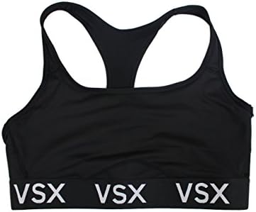 Victoria's Secret The Player Racerback VSX Sports Bra (Large, Black)