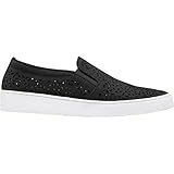 Vionic Womens Splendid Midi Perf Slip-On Loafer Black Size 8.5