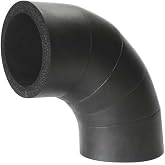 3/4" x 5/8" Elastomeric Elbow Pipe Fitting Insulation, 1/2" Wall