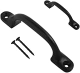 SISI UK Black Door Bows Pull Handle 4 Inch Sliding Barn Door Retro Bow view 4