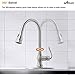 APPASO 3 Hole Kitchen Faucet with Pull Down Sprayer Stainless Steel Brushed Nickel, 2 Hole Pull Out Kitchen Sink Faucet with Side Single Handle and Soap Dispenser
