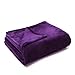 Bedsure GentleSoft Fleece Blanket Twin Size Purple - 300GSM Lightweight Plush Fuzzy Cozy Soft Warm Blanket for Bed, Sofa, Couch, Travel, Camping, 60x80 inches