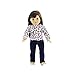 Emily Rose 18-inch Doll Clothes Stretch Jeans & 3 Long Sleeved T-Shirts Tees - Value Basics Collection Versatile Accessories Gift Set - Clothing for 18