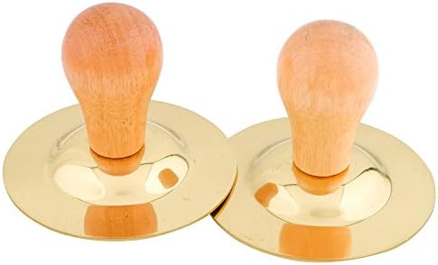 Set of 2 Sound Choice Wood Handle Finger Cymbals (2in)