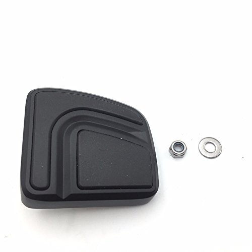 HTT Motorcycle Black Small Airflow Groove Brake Pedal Pad For Harley Davidson Bad Boy FXSTSB Springer Softail FXSTS Custom Vehicle Operations FXDWG3 FXDWG3 Springer Softail FXSTS