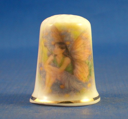 Porcelain China Collectable Thimble - Lilac Fairy with Free Gift Box