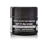 Herbal Choice Mari Natural SPF-15 Day Cream Translucent White 50ml/ 1.7oz Glass Jar
